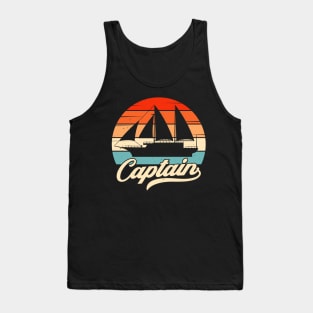 Sailing Ship Captain Vintage Sailboat Sailing Tank Top